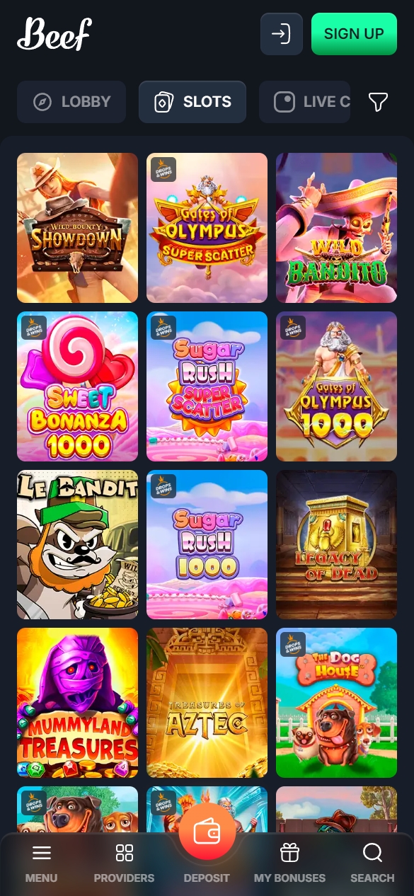 Casino section